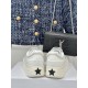 Dior Star Platform Sneakers in White Calfskin with Black Star