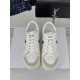 Dior Star Platform Sneakers in White Calfskin with Black Star