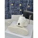 Dior Star Platform Sneakers in White Calfskin with Gold Star