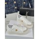 Dior Star Platform Sneakers in White Calfskin with Gold Star