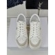 Dior Star Platform Sneakers in White Calfskin with Gold Star