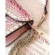 Valentino Small Loco Shoulder Pink Bag with Rhinestone Applique