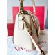 Valentino Alltime Shoulder Bag in White Raffia