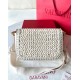 Valentino Alltime Shoulder Bag in White Raffia