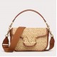 Valentino Alltime Shoulder Bag in Natural Raffia