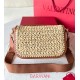 Valentino Alltime Shoulder Bag in Natural Raffia