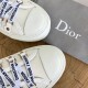 Dior Walk'n'Dior Sneakers In White Cotton Canvas