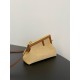 Fendi First Small Bag in Natural Raffia Straw