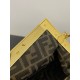 Fendi First Small Bag in Natural Raffia Straw