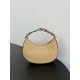 Fendi Fendigraphy Small Hobo Bag in Natural Raffia