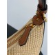 Fendi Fendigraphy Small Hobo Bag in Natural Raffia