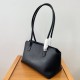 The Row Terrasse Shoulder Bag in Black Calfskin