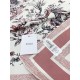 Dior Toile de Jouy Mexico 90 Square Scarf in Pink and White Silk