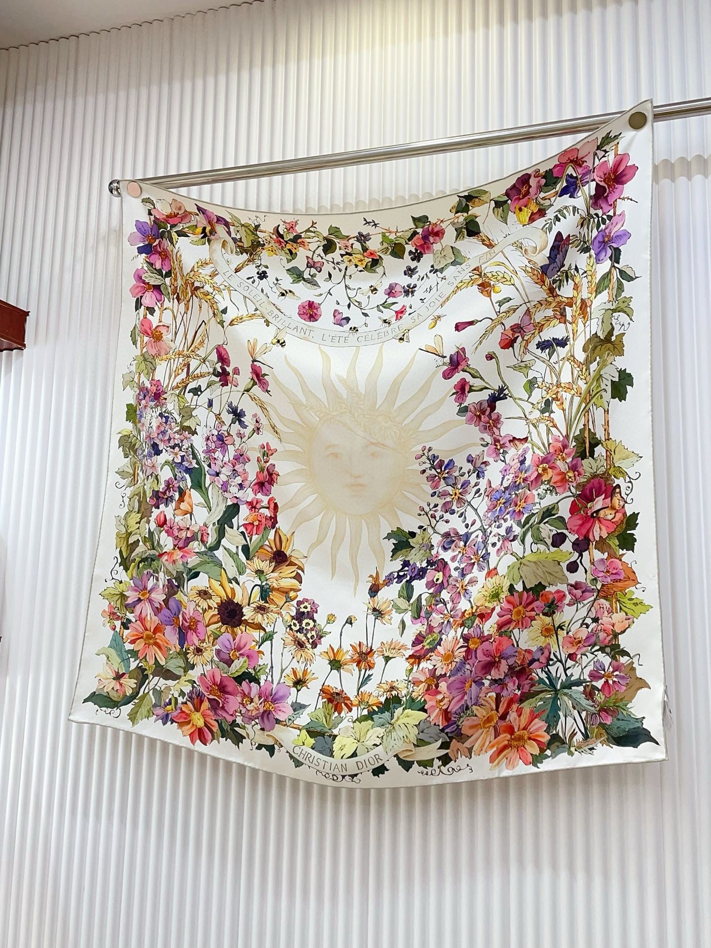 Dior 4 Saisons Été Soleil 90 Square Scarf