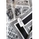 Dior Plan de Paris 90 Square Scarf in White Silk Twill