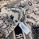 Dior Toile de Jouy Soleil 90 Square Scarf in Beige Silk