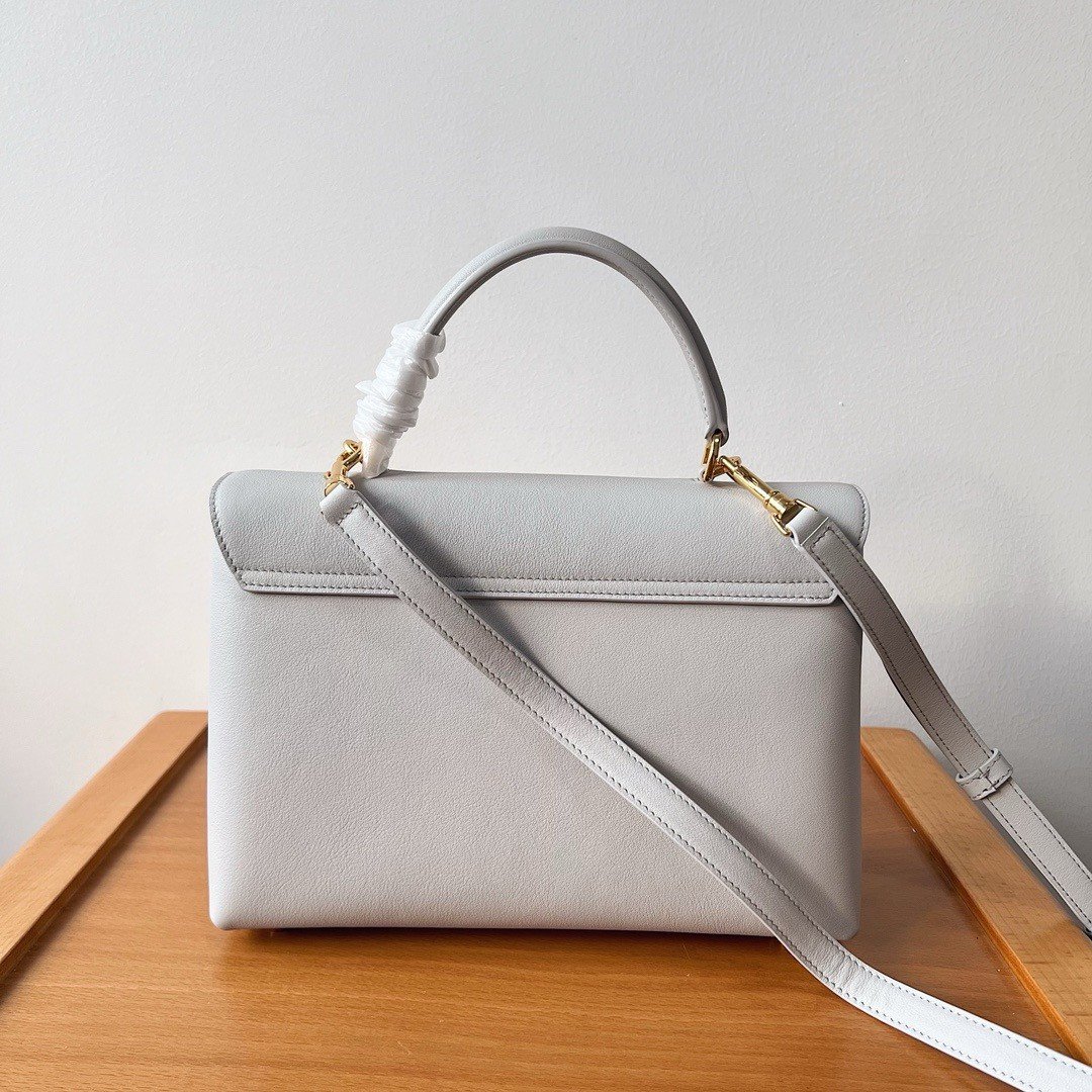 Celine Nino Medium Bag in Cloudy Grey Calfskin