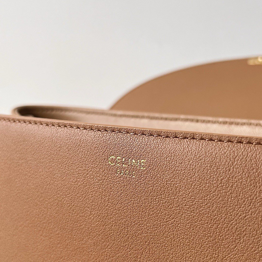 Celine Nino Medium Bag in Brown Calfskin