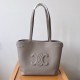 Celine Medium Cabas Anais Cuir Triomphe Bag in Grey Leather