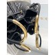 Dior Nolita Medium Bag in Black Macrocannage Lambskin