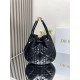 Dior Nolita Medium Bag in Black Macrocannage Lambskin