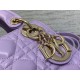 Dior Lady Dior Mini Bag with Chain in Lilas Cannage Lambskin