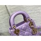 Dior Lady Dior Mini Bag with Chain in Lilas Cannage Lambskin