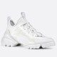 Dior D-Connect Sneakers In White Technical Fabric