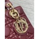 Dior Small Lady Dior My ABCDior Bag in Burgundy Lambskin