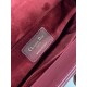 Dior Small Lady Dior My ABCDior Bag in Burgundy Lambskin