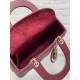 Dior Small Lady Dior My ABCDior Bag in Burgundy Lambskin