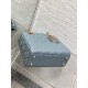 Dior Small Lady Dior My ABCDior Bag in Sky Blue Lambskin