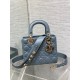 Dior Small Lady Dior My ABCDior Bag in Sky Blue Lambskin