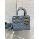 Dior Small Lady Dior My ABCDior Bag in Sky Blue Lambskin