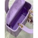 Dior Small Lady Dior Bag in Lilas Lambskin with Resin Charms