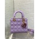 Dior Small Lady Dior Bag in Lilas Lambskin with Resin Charms