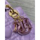 Dior Small Lady Dior Bag in Lilas Lambskin with Resin Charms