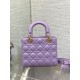 Dior Small Lady Dior Bag in Lilas Lambskin with Resin Charms