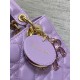 Dior Small Lady Dior Bag in Lilas Lambskin with Resin Charms