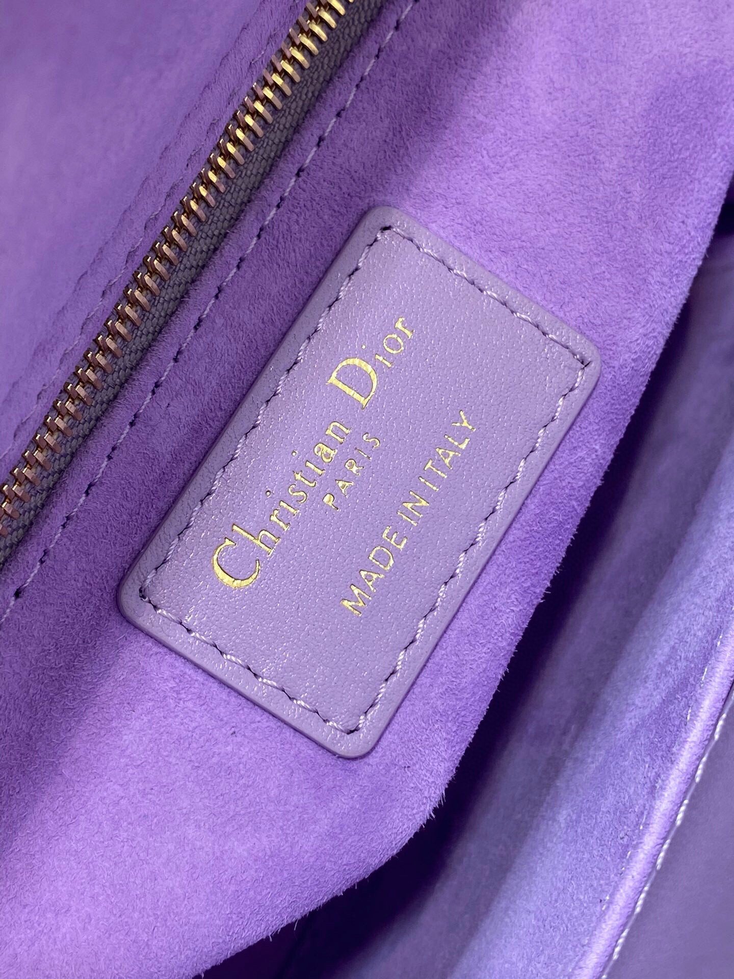 Dior Small Lady Dior Bag in Lilas Lambskin with Resin Charms