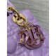 Dior Small Lady Dior Bag in Lilas Lambskin with Resin Charms