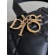 Dior Toujours Large Bag in Black Macrocannage Calfskin