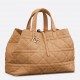 Dior Toujours Large Bag in Brown Macrocannage Calfskin