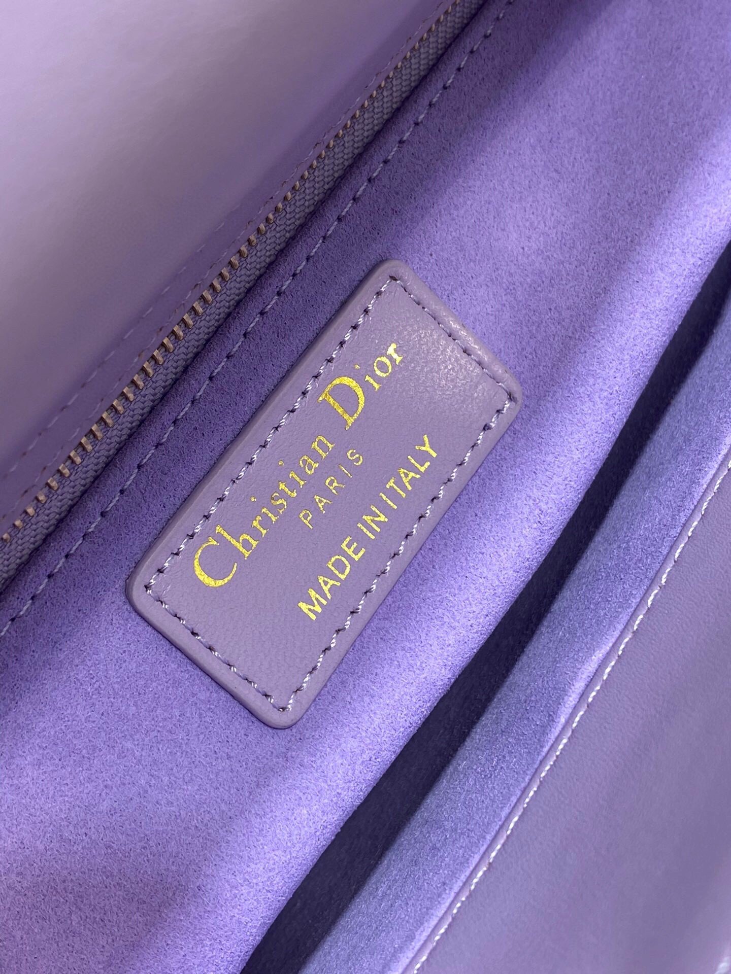 Dior Small Lady Dior My ABCDior Bag in Lilas Lambskin