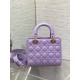 Dior Small Lady Dior My ABCDior Bag in Lilas Lambskin