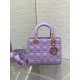 Dior Small Lady Dior My ABCDior Bag in Lilas Lambskin