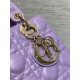 Dior Small Lady Dior My ABCDior Bag in Lilas Lambskin