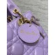 Dior Small Lady Dior My ABCDior Bag in Lilas Lambskin