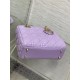 Dior Small Lady Dior My ABCDior Bag in Lilas Lambskin