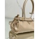 Prada Medium Tote Bag in Beige Soft Leather